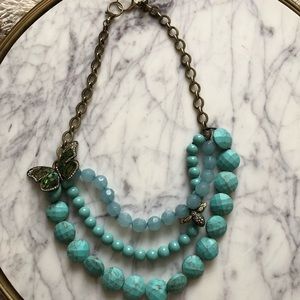 Fossil butterfly necklace 🦋